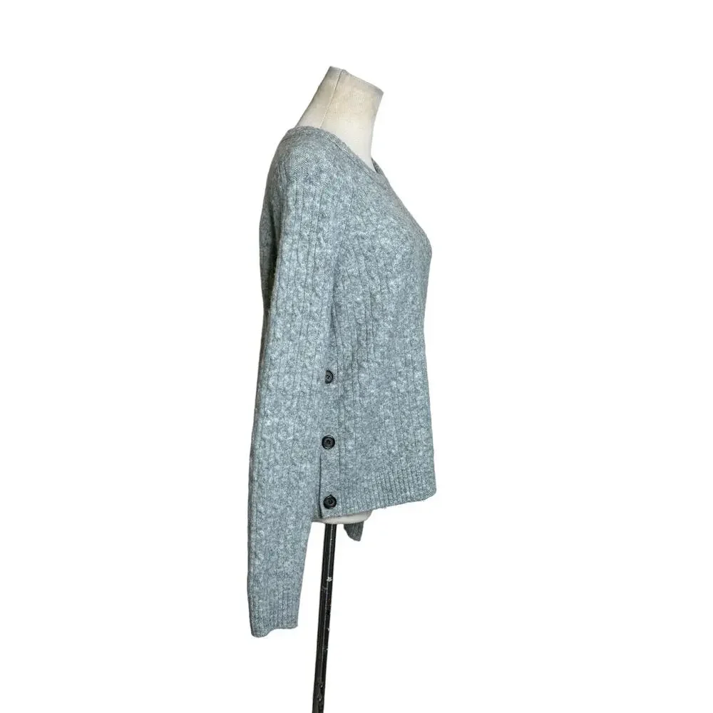 J. Crew gray crew neck sweater size S